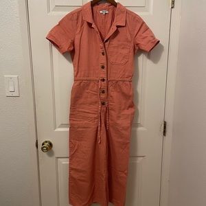 Madewell jumpsuit romper playsuit salmon